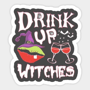 Halloween Drink Up Witches Sticker